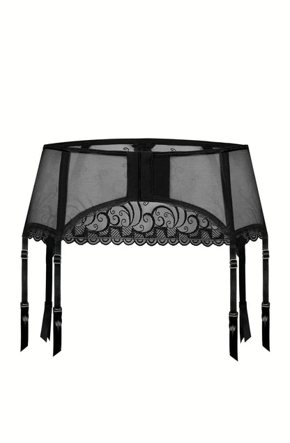 Anuk Suspender Belt Black Hosiery Hosiery