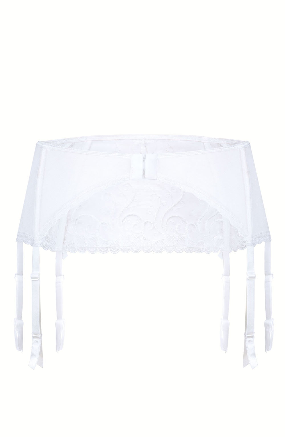 Anuk Suspender Belt White Bridal Hosiery