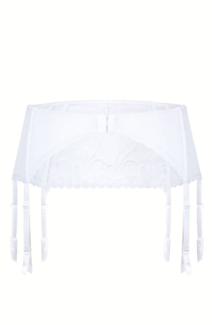 Anuk Suspender Belt White Bridal Hosiery