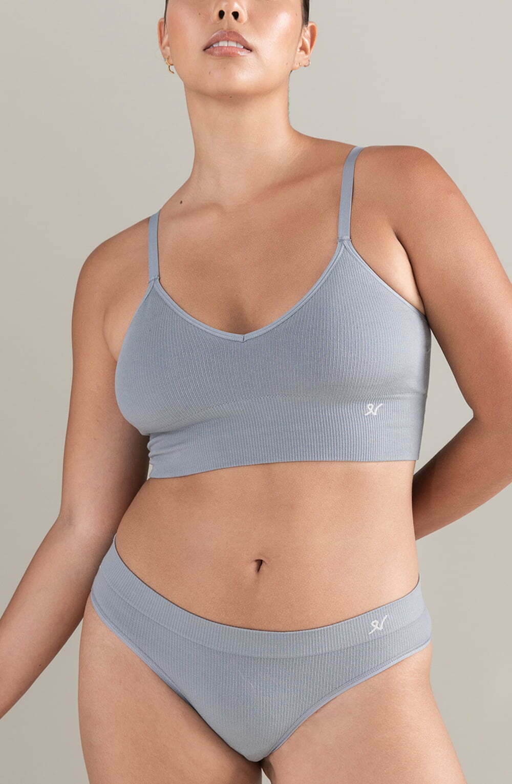The TENCEL™ Seamless Bralette Storm Grey Everyday Lingerie Sets