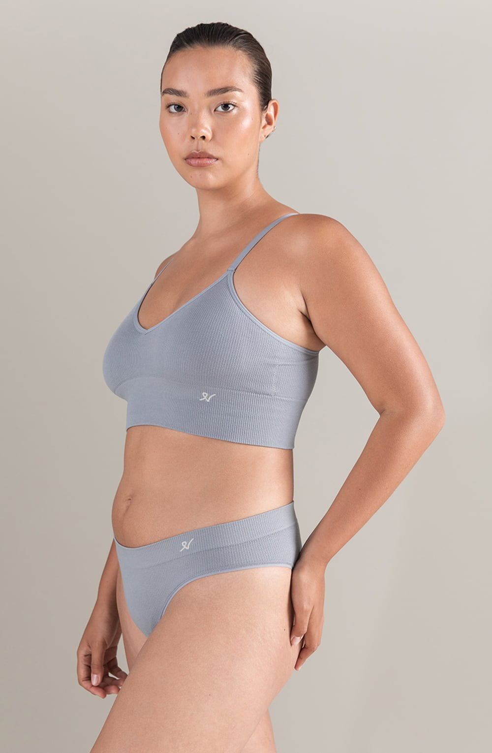 The TENCEL™ High Leg Brief Storm Grey Shapewear Briefs and Thongs