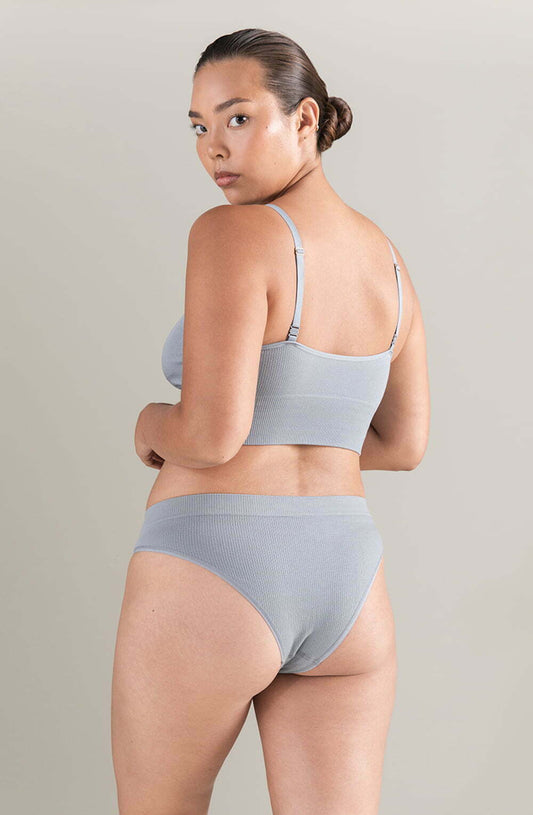 The TENCEL™ High Leg Brief Storm Grey Shapewear Briefs and Thongs