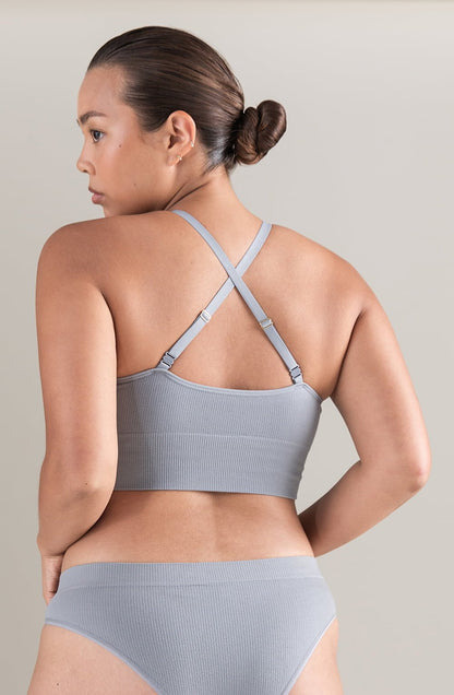 The TENCEL™ High Leg Brief Storm Grey Shapewear Briefs and Thongs