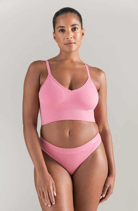 The TENCEL™ Seamless Bralette Rose Pink Everyday Lingerie Sets