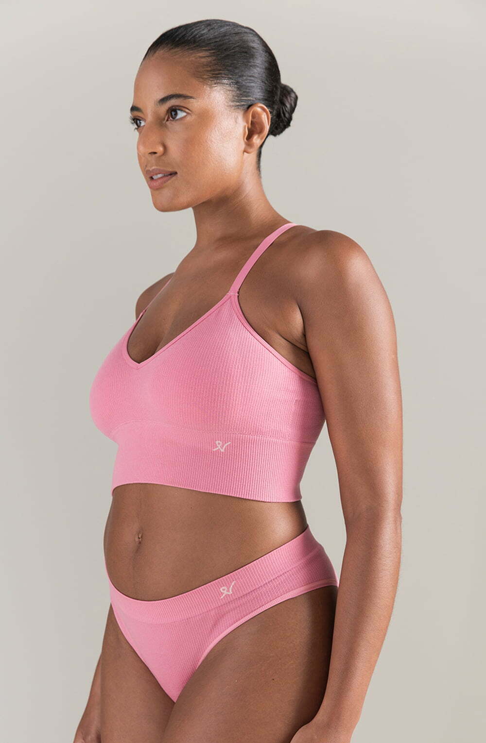The TENCEL™ Seamless Bralette Rose Pink Everyday Lingerie Sets
