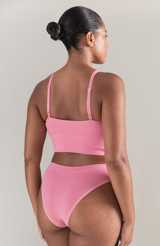 The TENCEL™ High Leg Brief Rose Pink Shapewear Briefs and Thongs