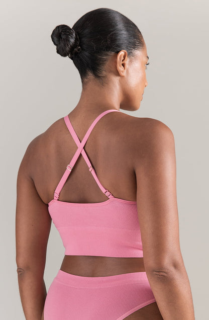 The TENCEL™ Seamless Bralette Rose Pink Everyday Lingerie Sets