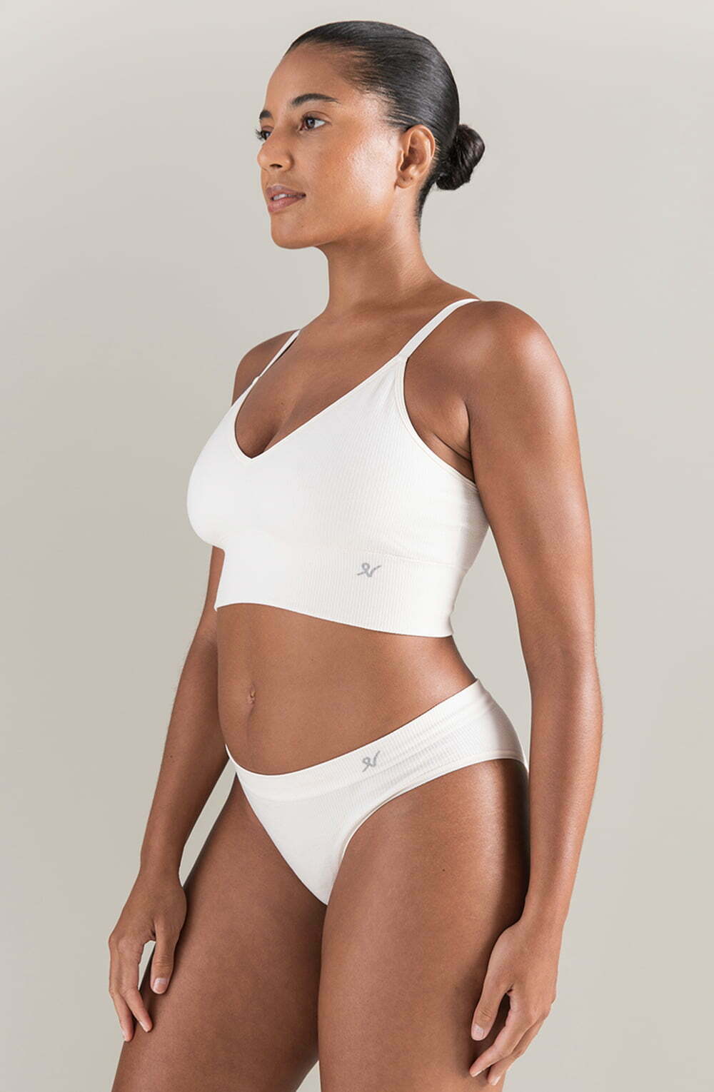 The TENCEL™ Seamless Bralette White Sand Everyday Bras