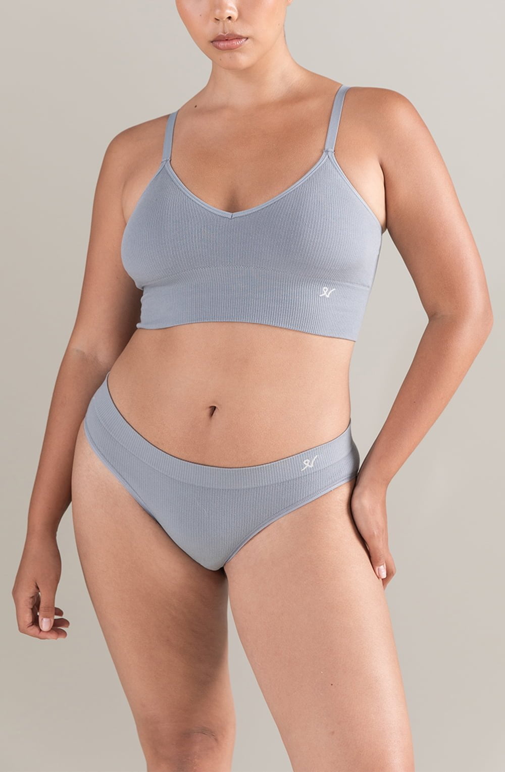 The TENCEL™ High Leg Brief Storm Grey Shapewear Briefs and Thongs