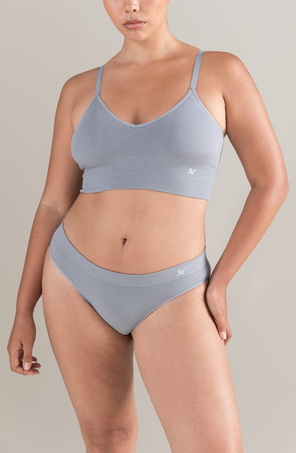 The TENCEL™ High Leg Brief Storm Grey Shapewear Briefs and Thongs