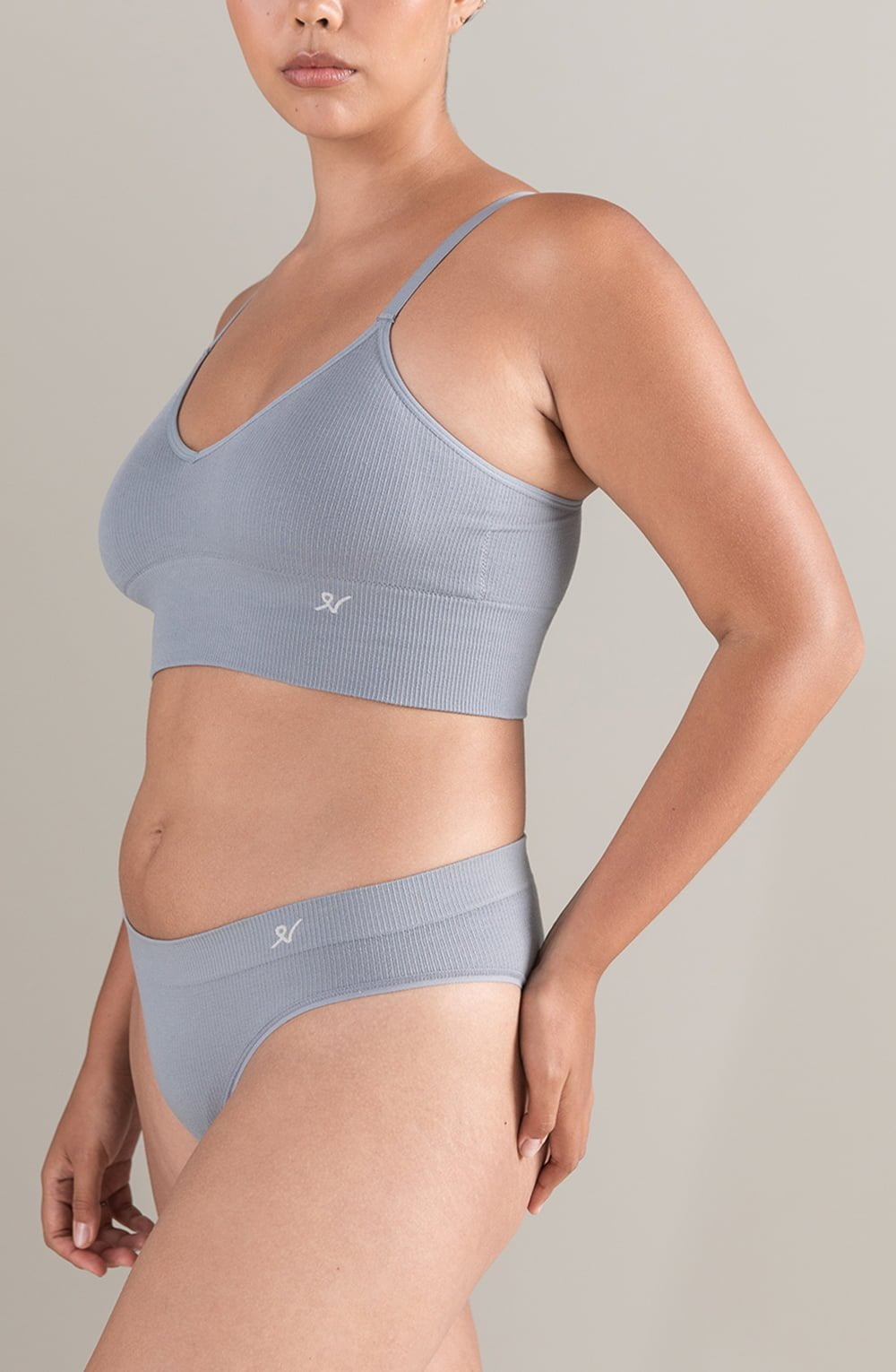 The TENCEL™ High Leg Brief Storm Grey Shapewear Briefs and Thongs