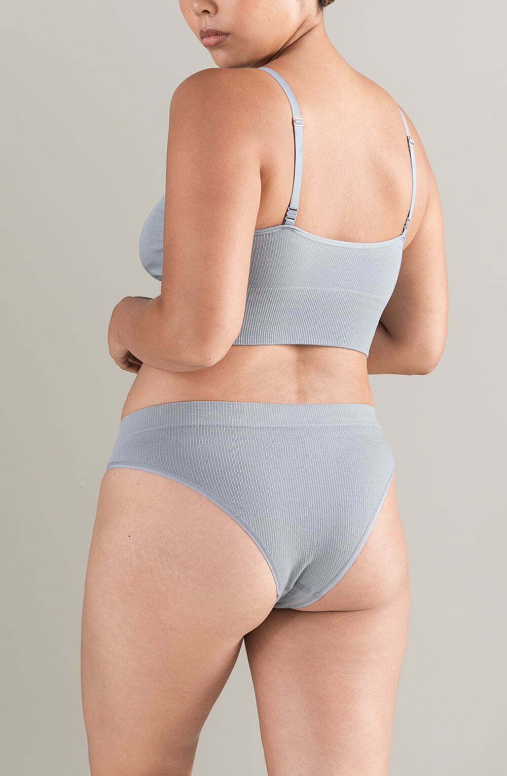 The TENCEL™ High Leg Brief Storm Grey Shapewear Briefs and Thongs