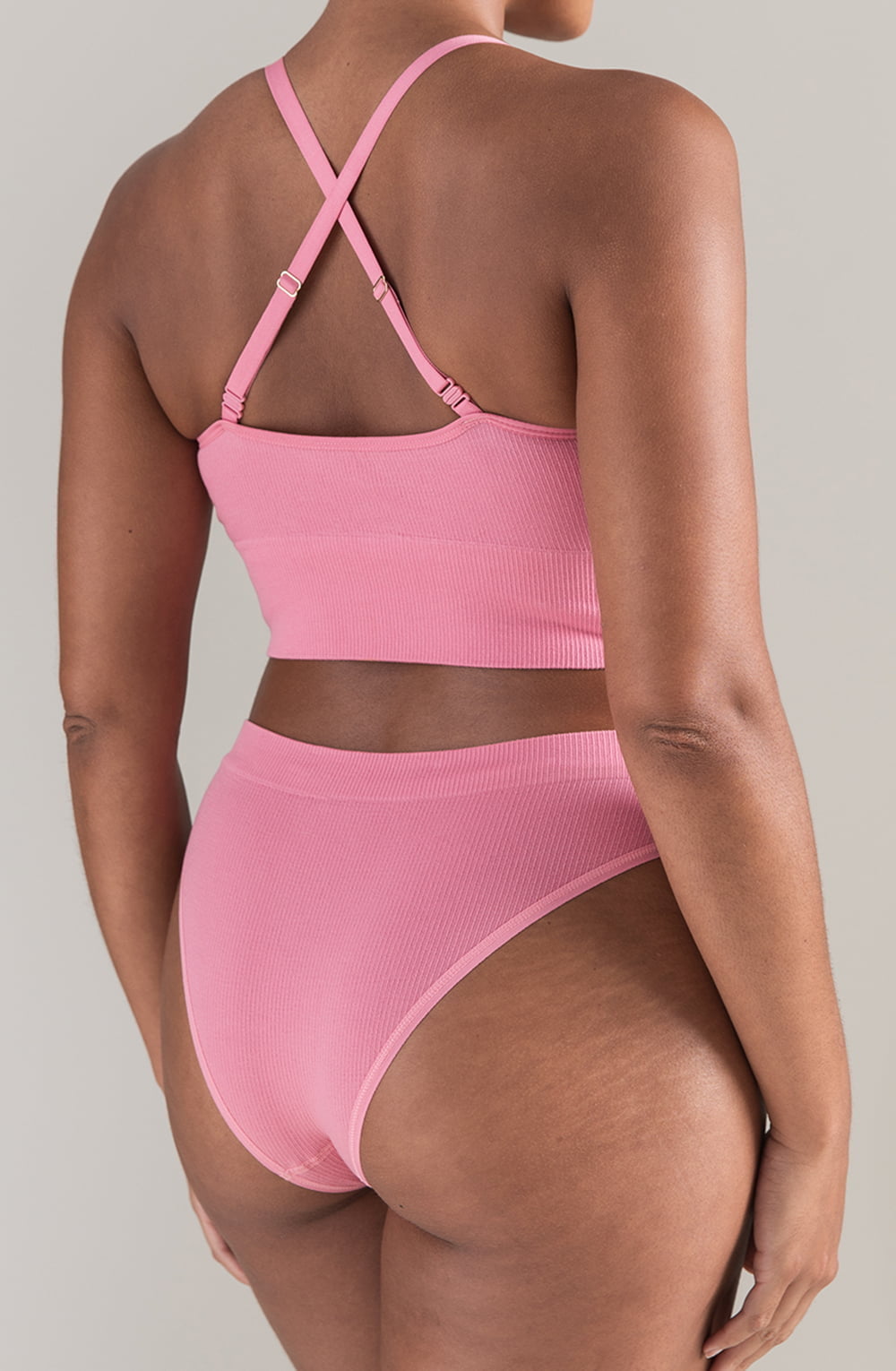 The TENCEL™ High Leg Brief Rose Pink Shapewear Briefs and Thongs