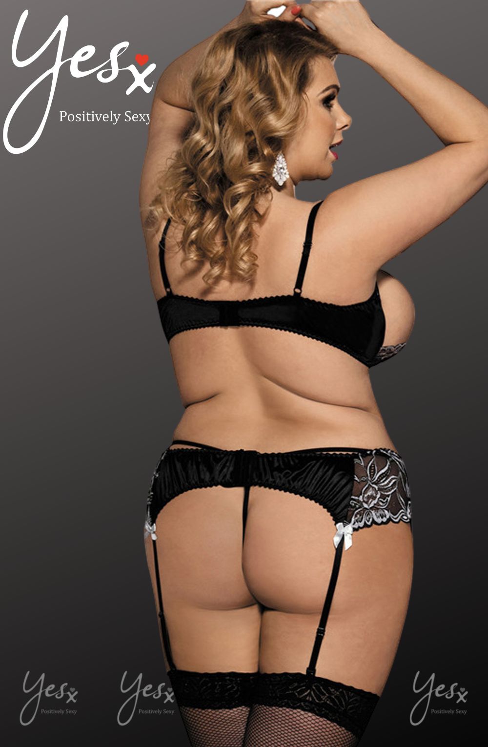 YXQ Bra Set Black Bedroom Wear Lingerie Sets