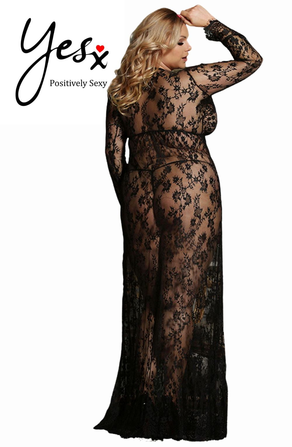 YXQ Long Gown & Thong Bedroom Wear Nightwear