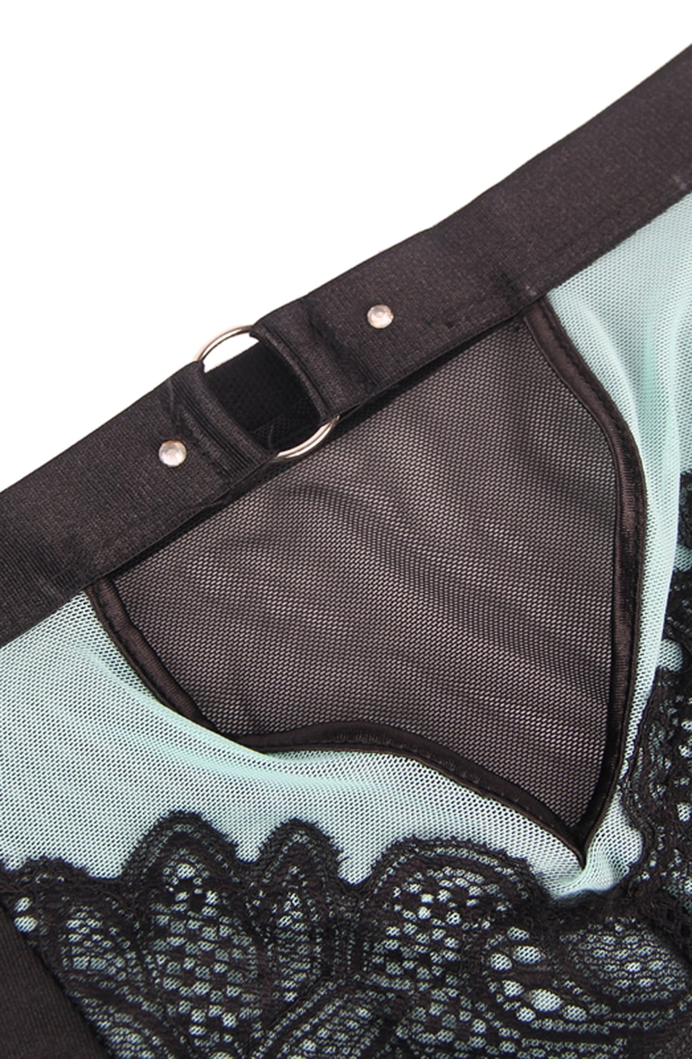 YXQ Blue Bra Set Plus Sizes Lingerie Sets