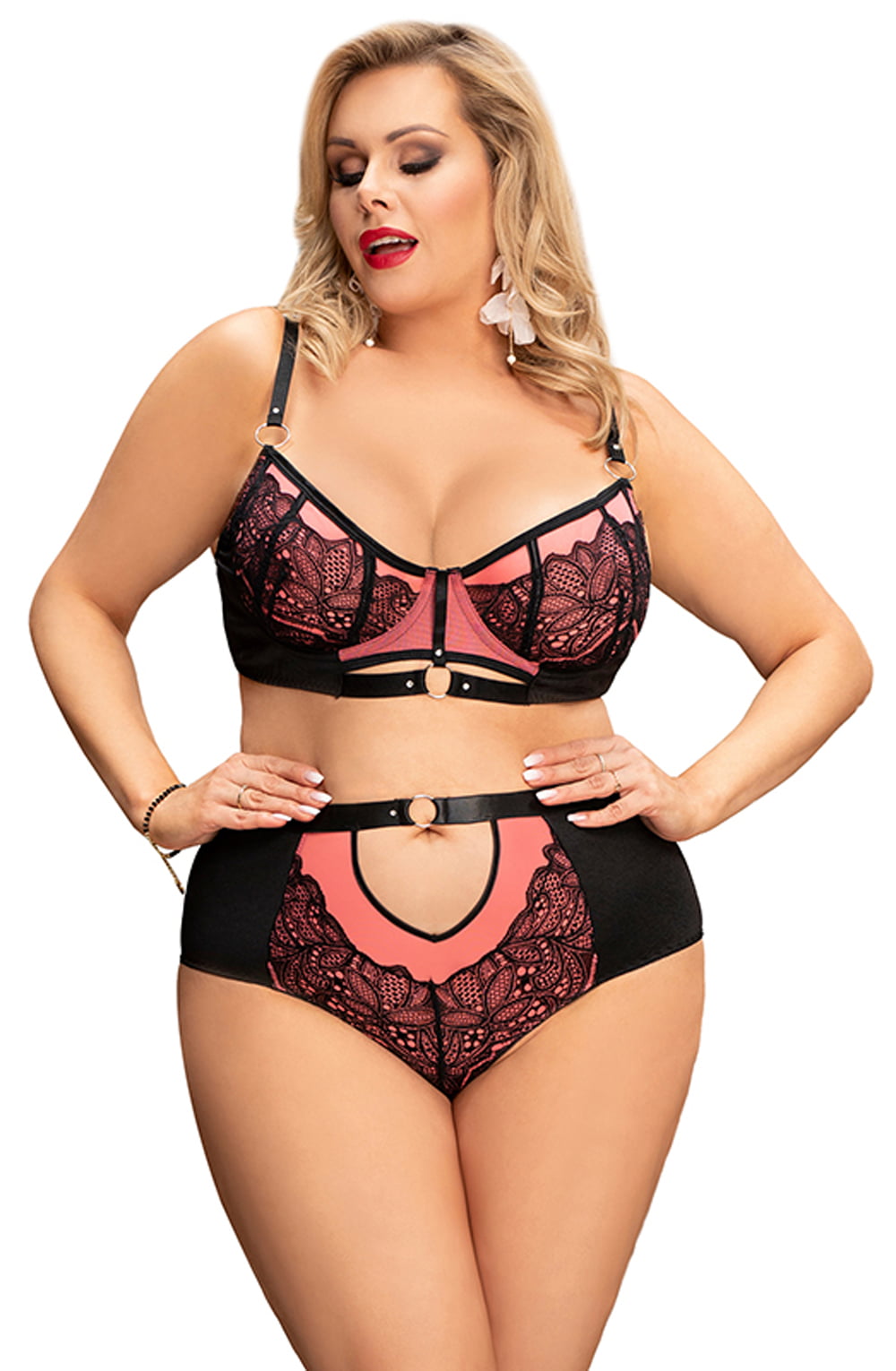 YXQ Bra Set Pink Everyday Lingerie Sets