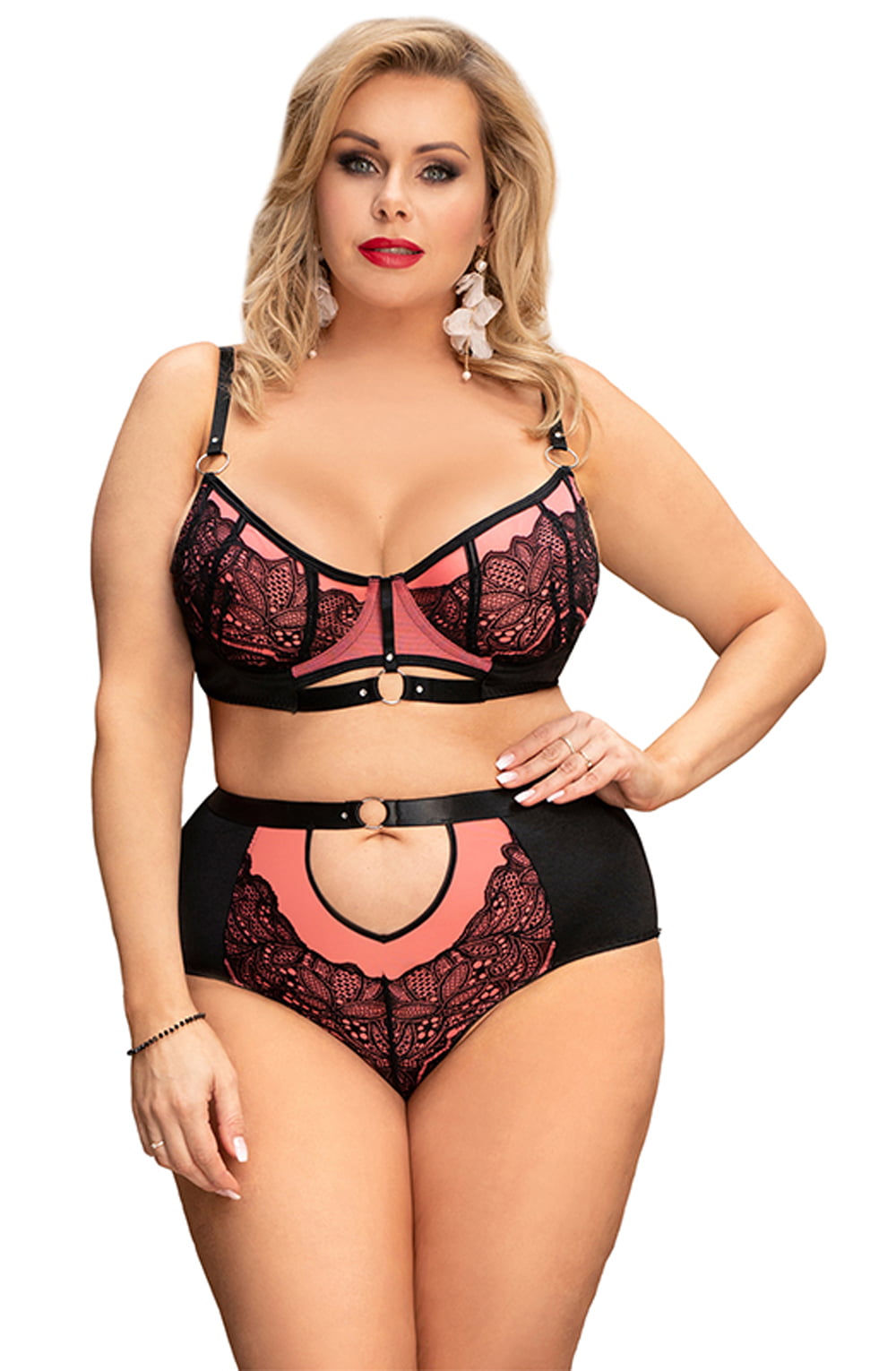 YXQ Bra Set Pink Everyday Lingerie Sets