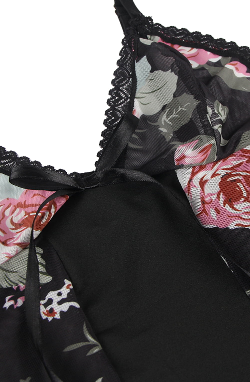 YXQ Floral Babydoll Nightwear Babydolls