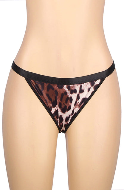 YX Leopard Print Set Costumes Lingerie Sets
