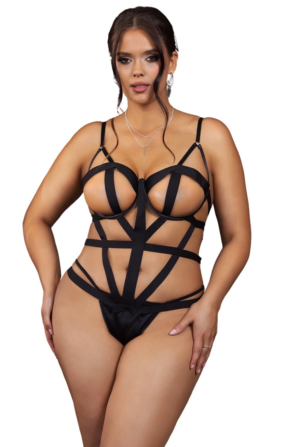 YXQ Body Black Plus Sizes Lingerie Sets