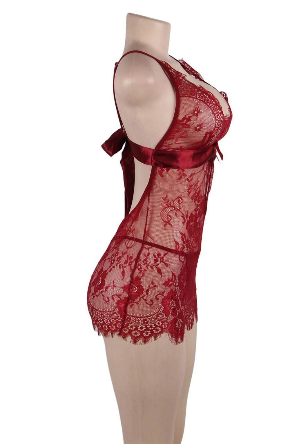 YX Chemise Hot Red Bedroom Wear Chemises