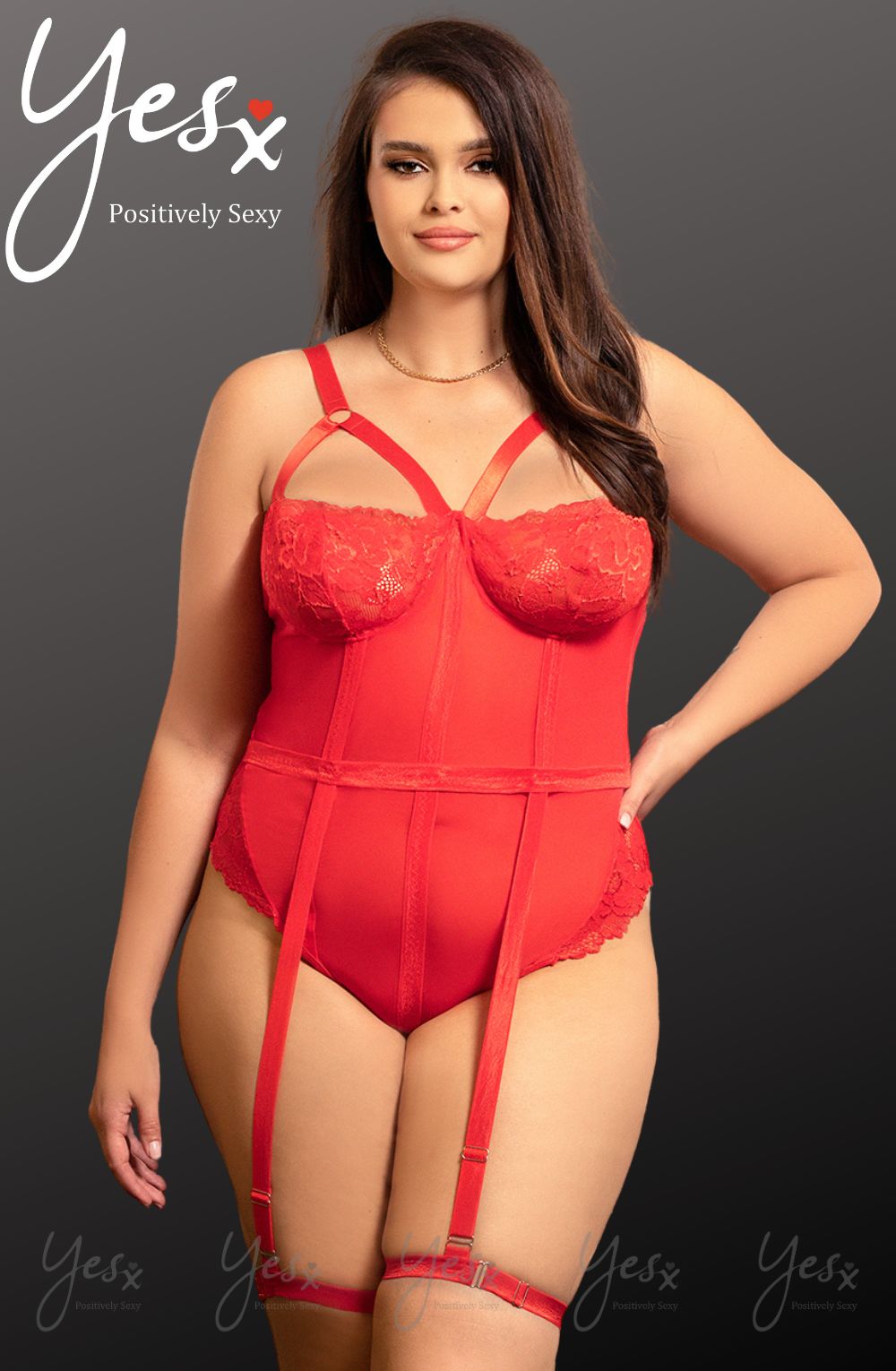 YXQ Red Bodysuit Plus Sizes Bodies