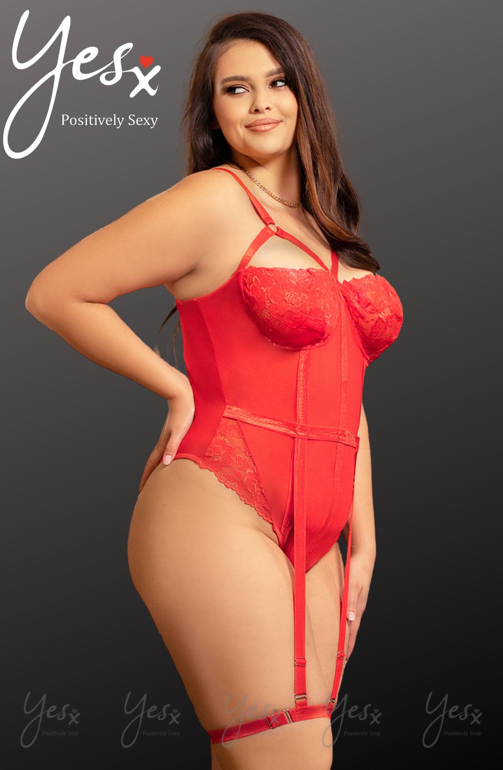 YXQ Red Bodysuit Plus Sizes Bodies