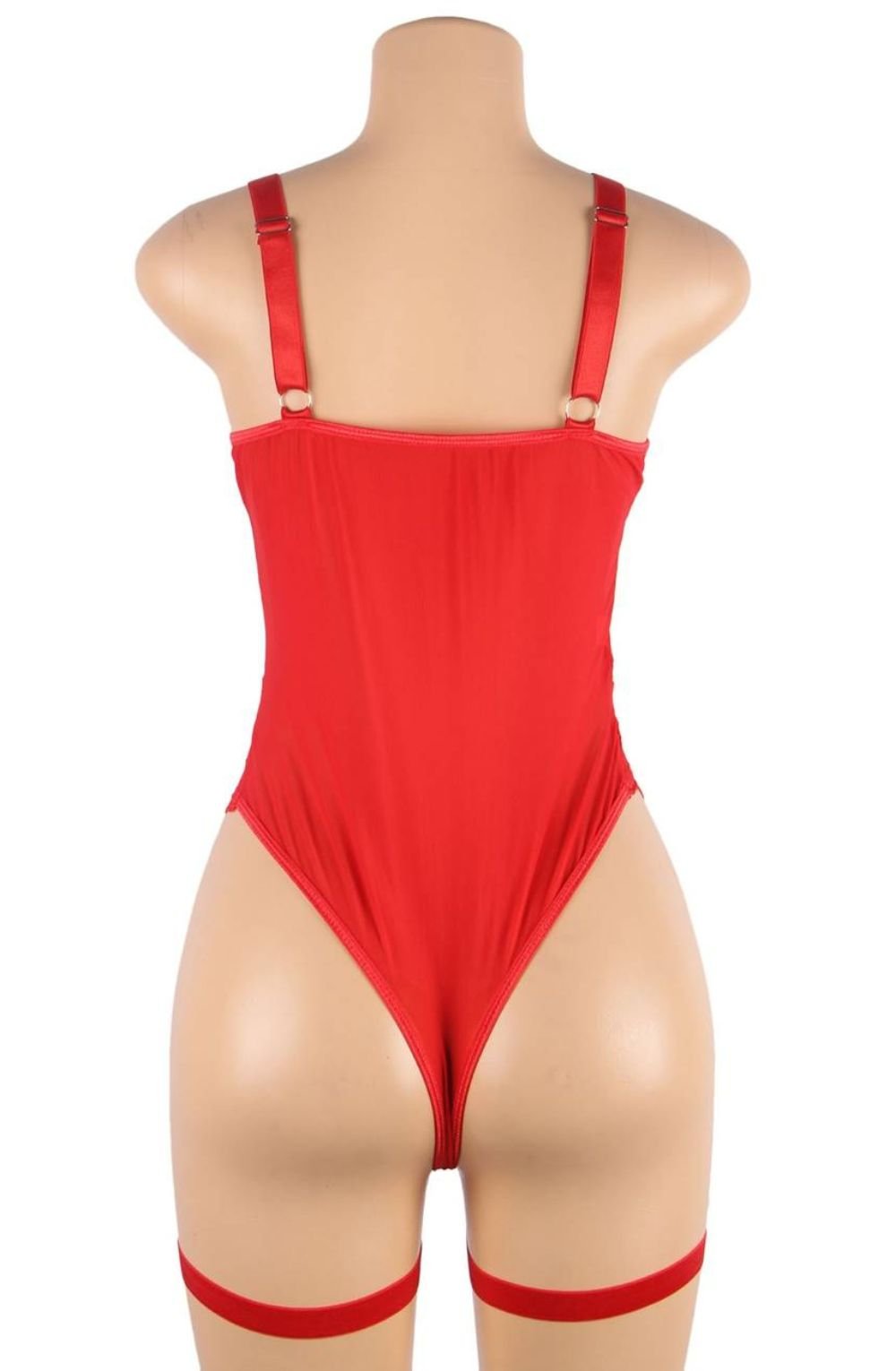 YX Red Bodysuit Bedroom Wear Bodies