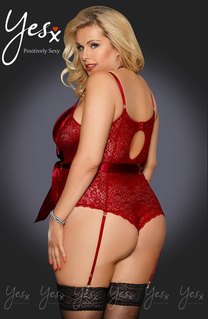 YXQ Red Body Plus Sizes Lingerie Sets