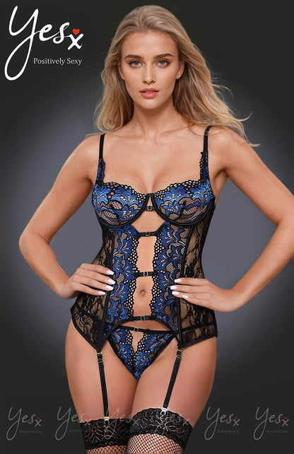 YX Black/Sapphire Set Bedroom Wear
