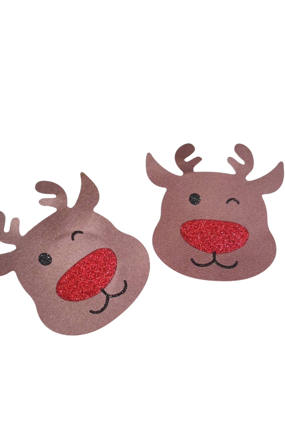 YX Brown/Red Reindeer Nipple Covers Costumes Nipple Covers