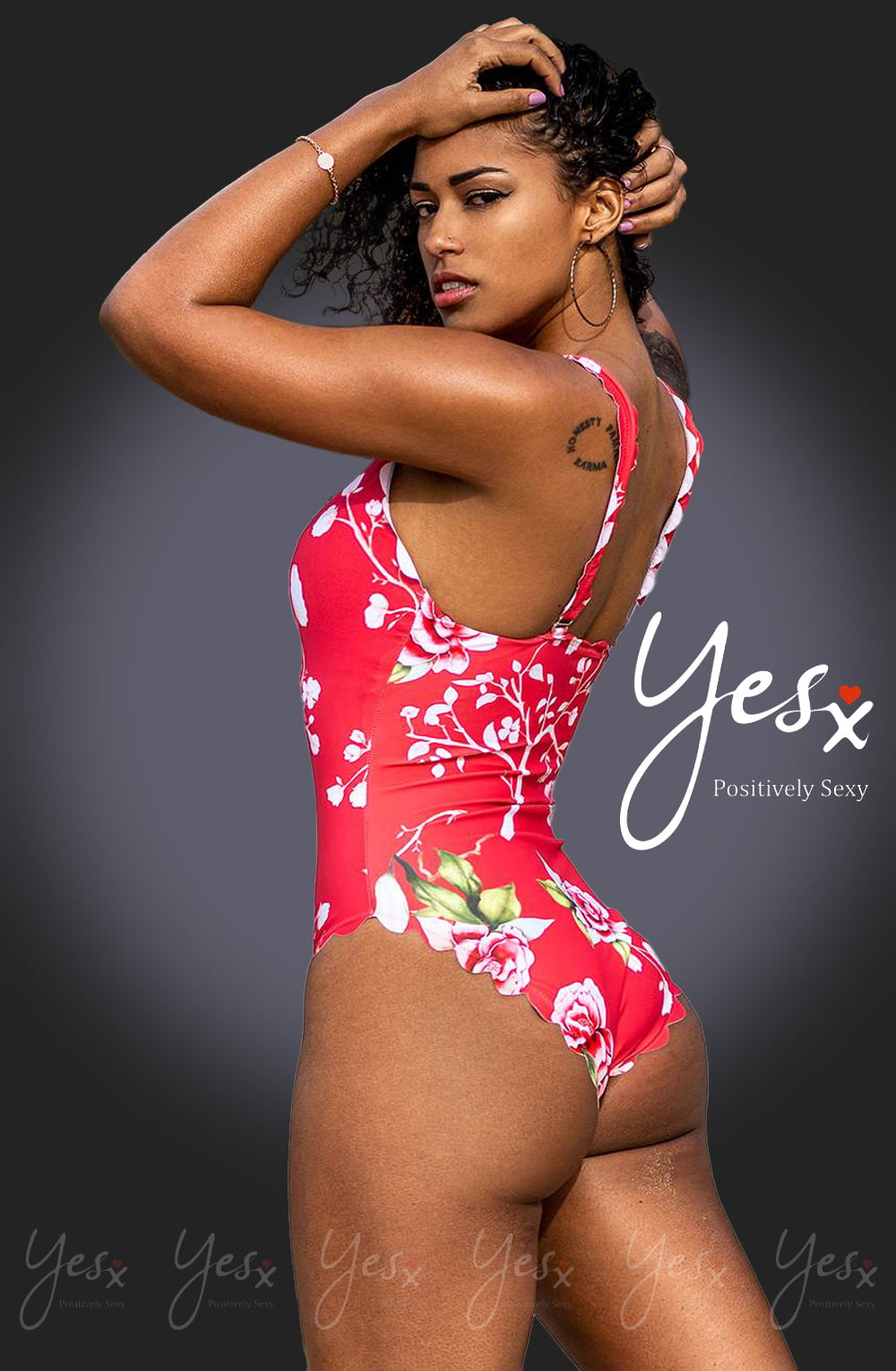 YX One Piece Swimsuit Pink Everyday Swimwear