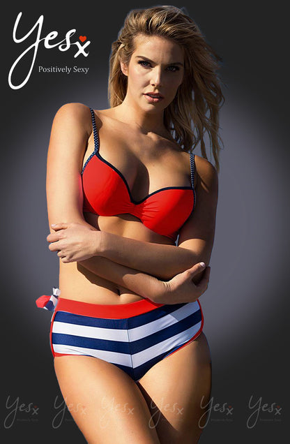 YX Bikini Piece Set Red Everyday Swimwear