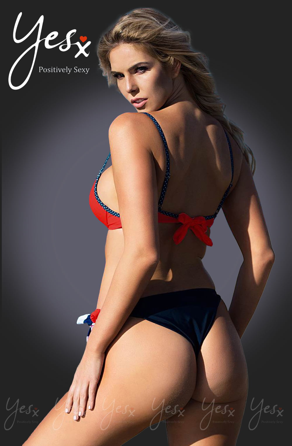 YX Bikini Piece Set Red Everyday Swimwear