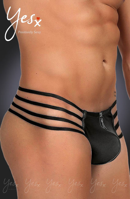 YX Men's Thong Black Men's
