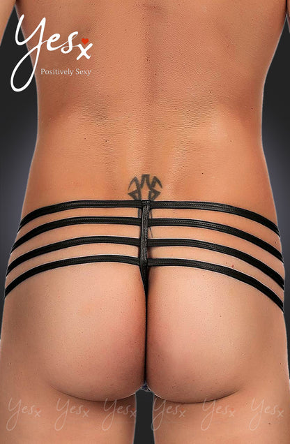 YX Men's Thong Black Men's