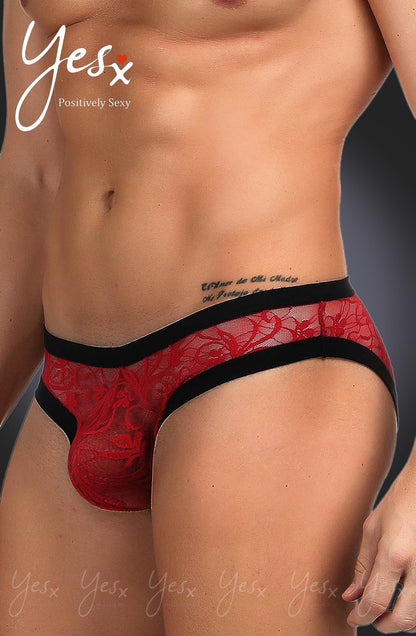 Men's Brief Red/Black Men's