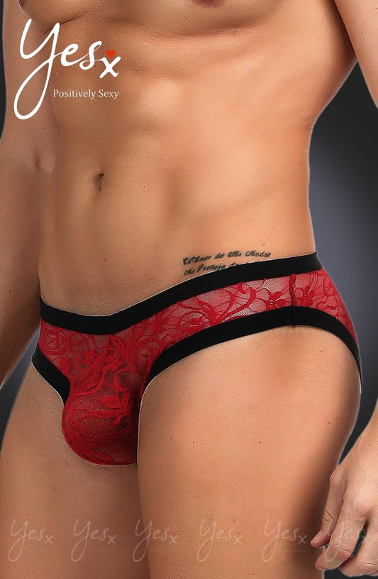 Men's Brief Red/Black Men's