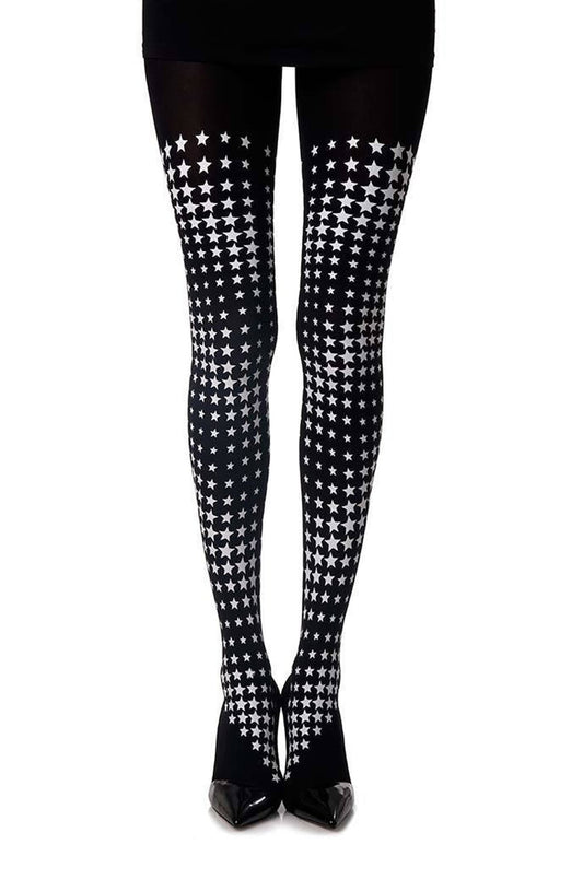 Diamonds in the Sky Print Tights Hosiery Tights
