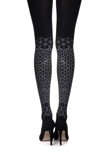 Frozen Shapes Print Tights Hosiery Hosiery