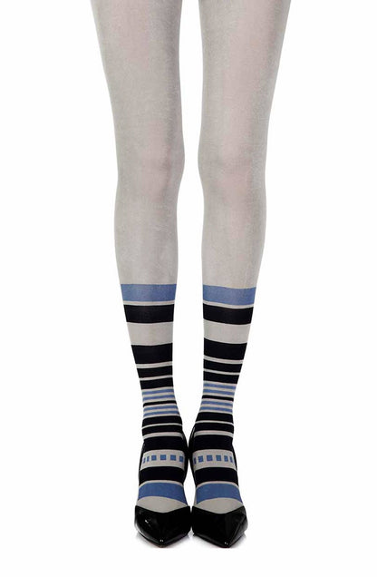 It's Britney Grey Print Tights Hosiery Hosiery
