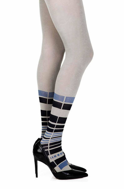 It's Britney Grey Print Tights Hosiery Hosiery