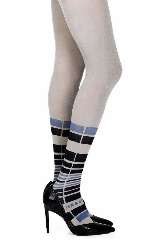 It's Britney Grey Print Tights Hosiery Hosiery