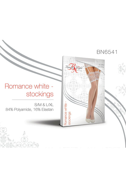 BN Romance Stockings White Bedroom Wear Hosiery