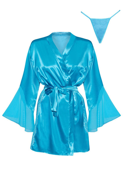 BN Marlene Peignoir Turquoise Bedroom Wear Nightwear