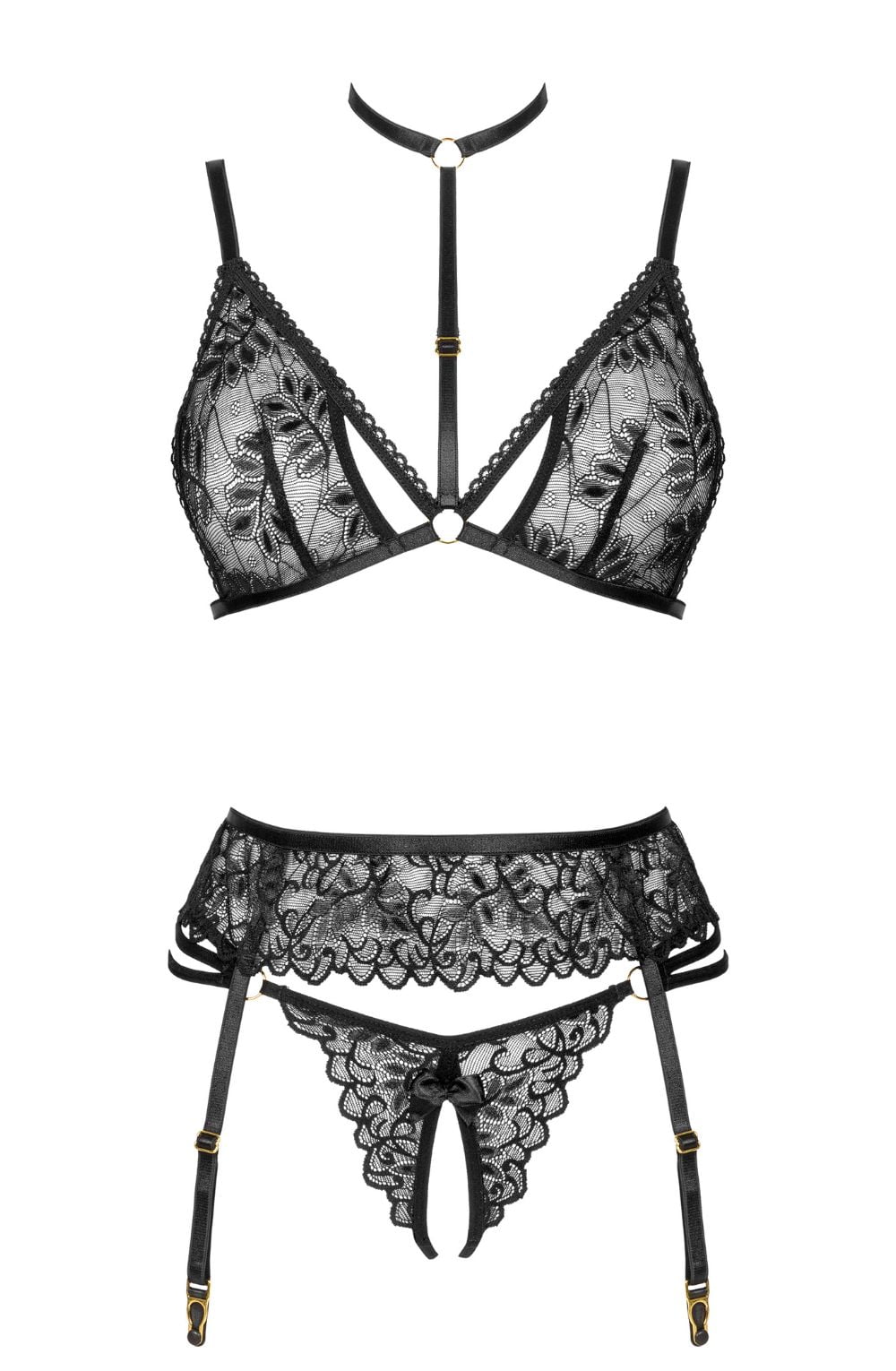 BN Noemi Set Black Bedroom Wear Lingerie Sets
