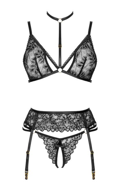 BN Noemi Set Black Bedroom Wear Lingerie Sets