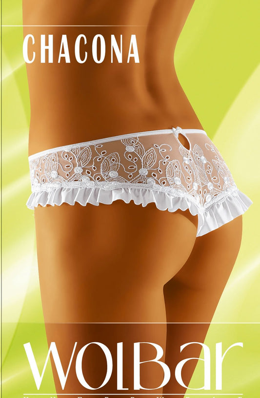 Chacona White Bridal Briefs and Thongs
