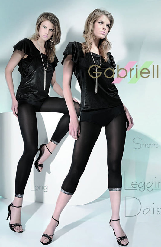 Daisy Short Leggings Black Hosiery Hosiery